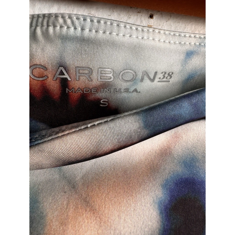 Carbon 38‎ Womens Abstract Art High Rise Leggings Black Multi Colored Size S - Picture 3 of 8